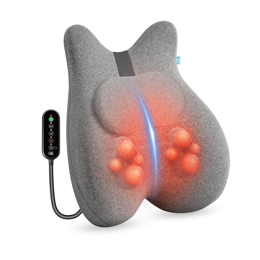 CILI Shiatsu Back Massager with Heat Memory Foam Chair Massager Back Massager Pillow for Office Chair Massage Lumbar Support Pillow Gifts for Mom/Dad
